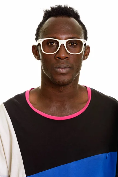 Cara de joven negro africano hombre — Foto de Stock