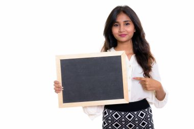 Stüdyo çekim Genç güzel Farsça işkadını tutan ve