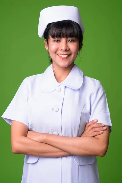 Молода жінка красива Азіатська медсестра — стокове фото