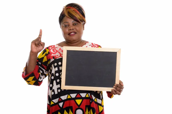 Студія постріл щасливі жиру чорні африканські жінки посміхаються при holdi — стокове фото