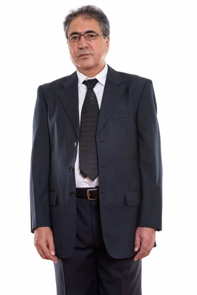 Stúdió lövés vezető perzsa üzletember állandó viselése — Stock Fotó