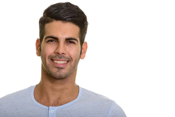 Studio portrait de jeune homme persan beau sourire — Photo