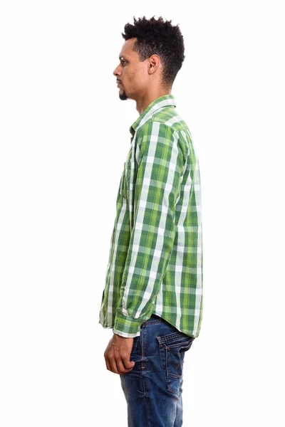 Profile view of young African man standing — Stock Photo, Image