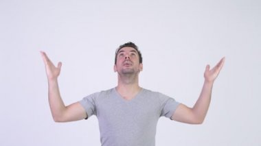 Mutlu İspanyol delikanlı bir şey yakalamak