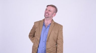 Sırt ağrısı olan sarışın rahat işadamı vurguladı