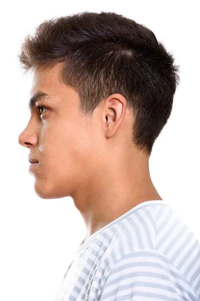 Detailní profil pohled na mladého pohledného muže — Stock fotografie