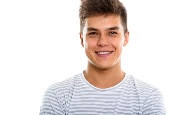 Close up of young happy man smiling — Stock Photo, Image