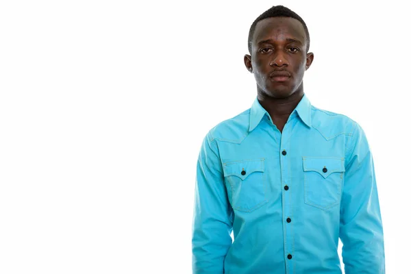 Studio shot of young black African man — Stock Photo, Image