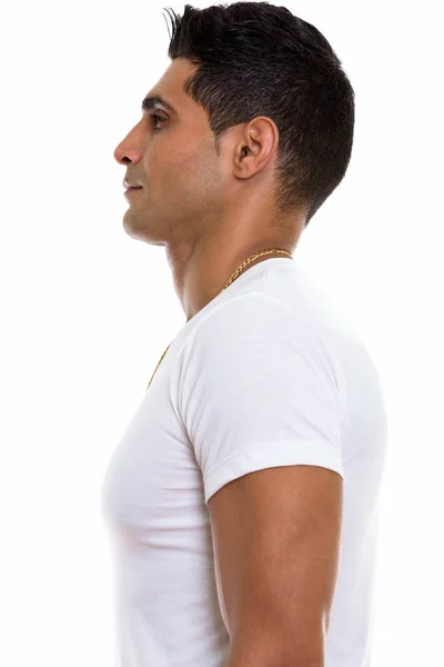 Profil pohled na mladého svalnatého Perského muže — Stock fotografie