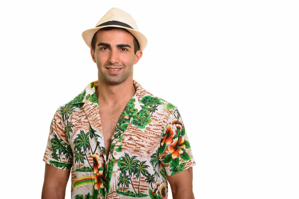 Portrait of young handsome Persian tourist man — Stock Photo, Image