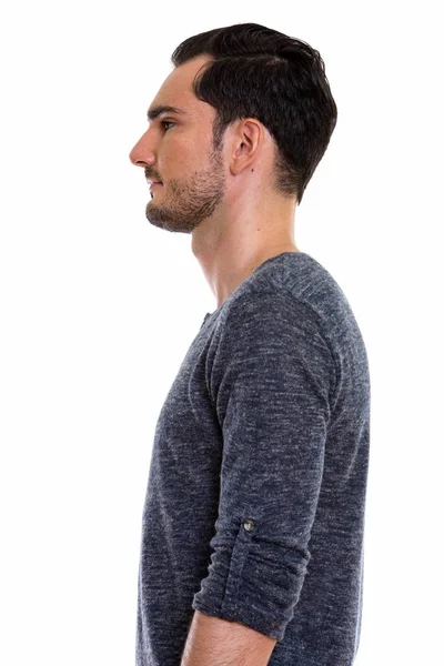 Profile view portrait of young handsome man — Stock Photo, Image