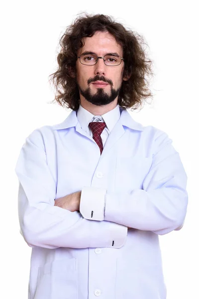 Estudio de hombre guapo médico con los brazos cruzados — Foto de Stock