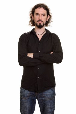 Yakışıklı beyaz adam portresi