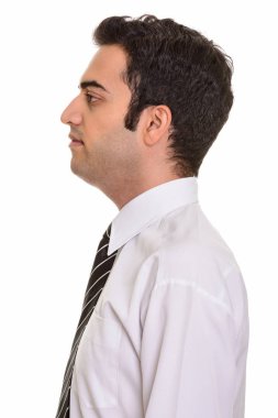 Profil görünümü genç İranlı işadamı yüz