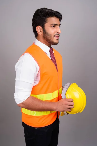 Портрет індійського людина будівництво працівник бізнесмен — стокове фото