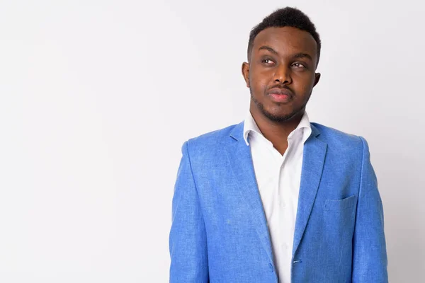 Gesicht eines jungen afrikanischen Geschäftsmannes im Anzug — Stockfoto
