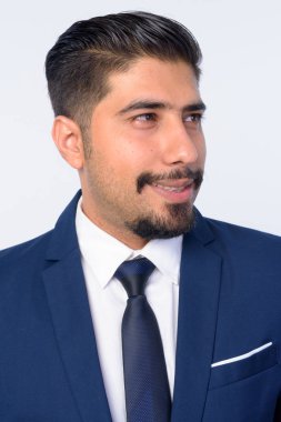 Mutlu sakallı İranlı işadamının yüzü düşünce