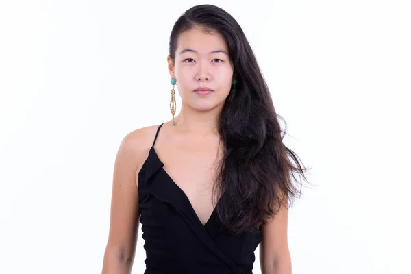 초상화 의 아름다운 아시아 여자 준비 에 파티 — 스톡 사진