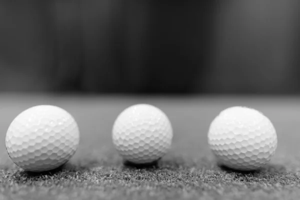 Close Shot Golf Balls Scattered Ground — ストック写真