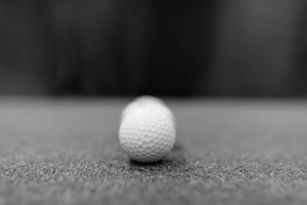 Close Shot Golf Balls Scattered Ground — Fotografia de Stock