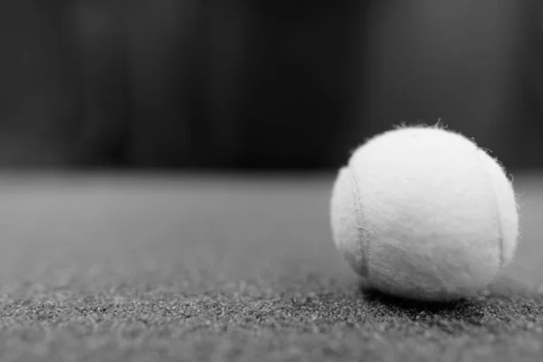 Close Shot Tennis Balls Scattered Ground — Fotografia de Stock