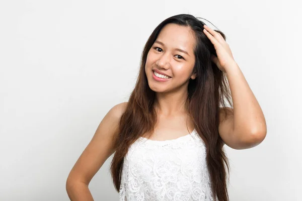 Estudio Disparo Joven Hermosa Mujer Asiática —  Fotos de Stock