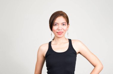 Studio shot of Filipino woman 