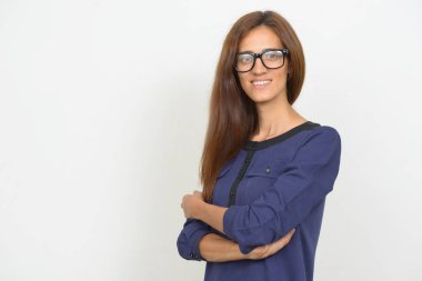 Stüdyo çekim genç güzel kadın