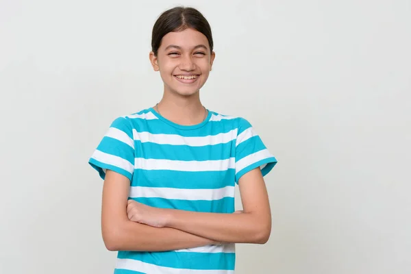 Studio Shot Young Multi Ethnic Asian Teenage Girl — Stok fotoğraf