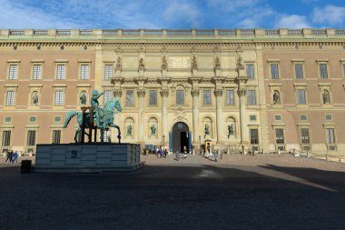 İsveç, Stockholm 'deki Kraliyet Sarayı' nın Portresi