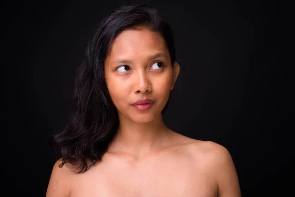 Studio Colpo Giovane Bella Donna Asiatica Torso Nudo Come Concetto — Foto Stock