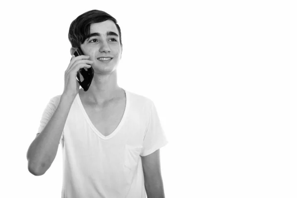 Studio Shot Jeune Adolescent Persan Beau Isolé Sur Fond Blanc — Photo