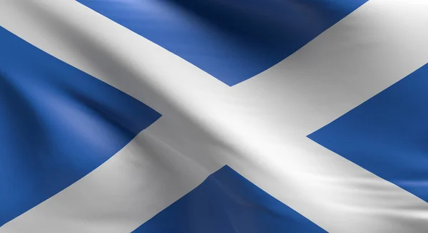 Bandera Escocia Utilizando Como Fondo Renderizado — Foto de Stock