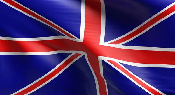 Bandera United Kingdom Utilizando Como Fondo Rendering — Foto de Stock