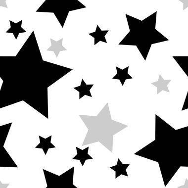 Seamless yıldız modeli, mevsimlik Noel desen, vektör çizim