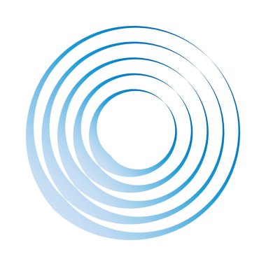 Modern daire tasarım öğesi olarak logo, vektör çizim kullanarak