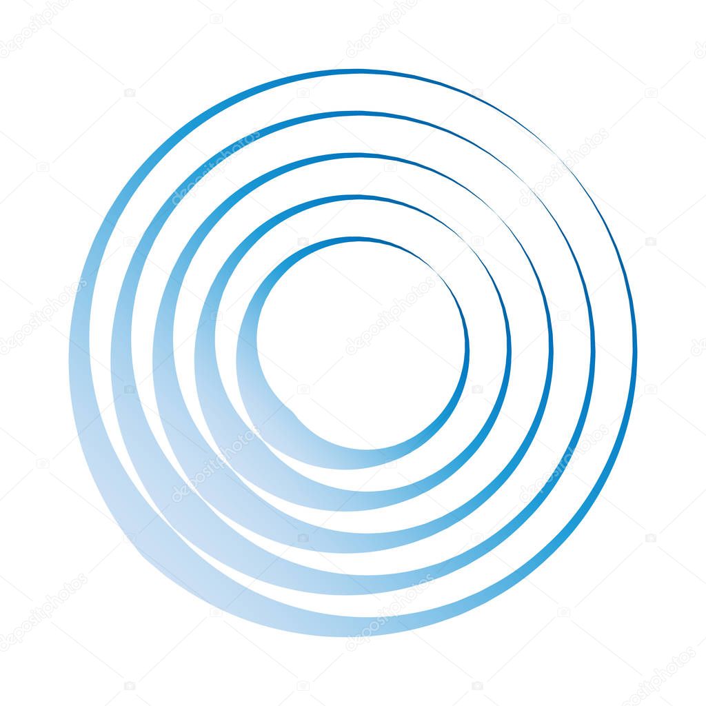 Modern circle design element using as logo, vector illustration