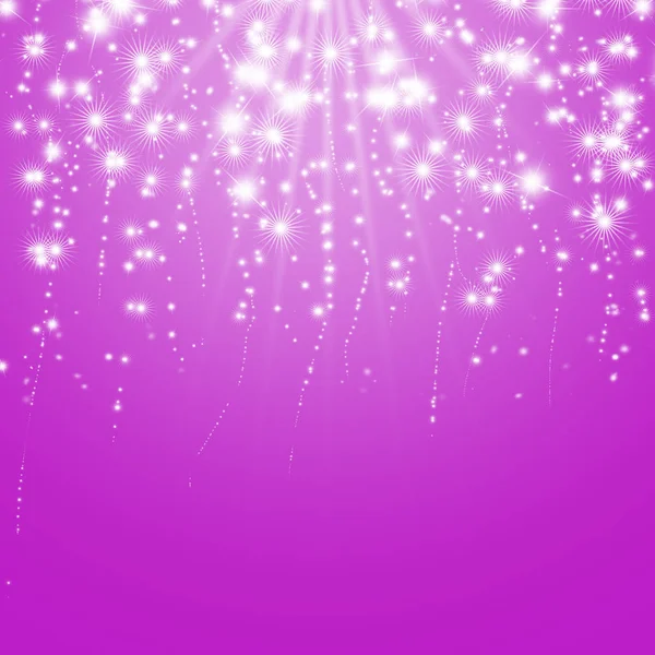 Fondo Mágico Abstracto Navidad Rosa Con Estrellas Ilustración Decorativa — Foto de Stock