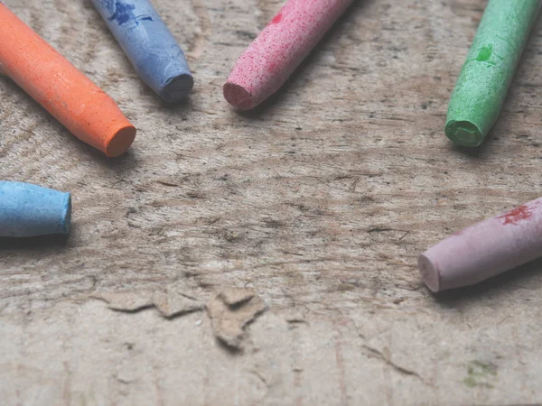 Aquarell-Pastelle auf Holz — Stockfoto