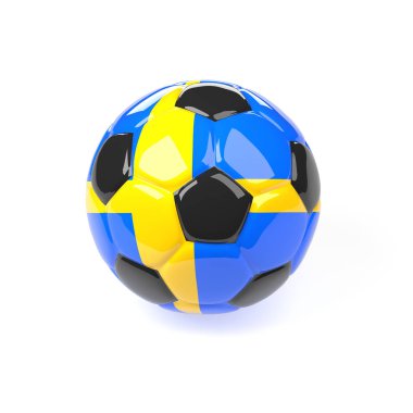 İsveç bayrağı futbol topu