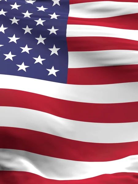 Κυματιστή σημαία των Ηνωμένων Πολιτειών της Αμερικής — Φωτογραφία Αρχείου