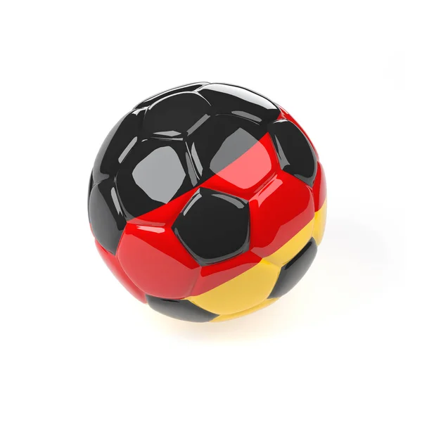 Pallone da calcio con la bandiera della Germania — Foto Stock