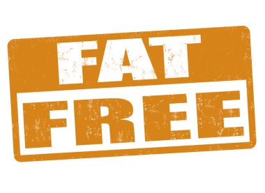 Şişman ücretsiz grunge lastik damgası beyaz arka planda, vektör çizim