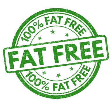 Şişman ücretsiz grunge lastik damgası beyaz arka planda, vektör çizim