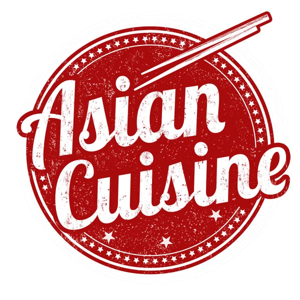 亚洲美食白色背景上的橡皮戳 矢量插图 — 图库矢量图片