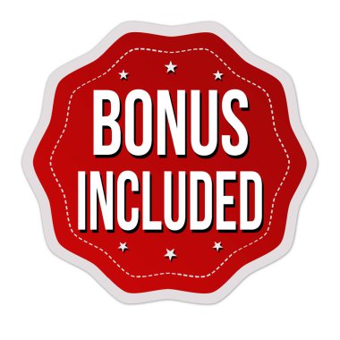 Etiket veya etiket üzerinde beyaz arka plan, vektör çizim bonus dahil