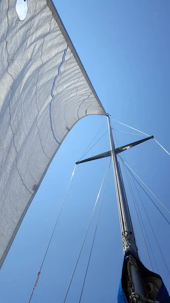 Jachty Plachetnice Plachtění Větru — Stock fotografie