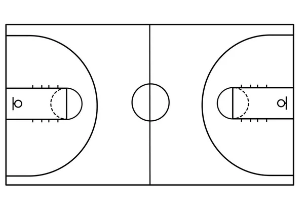 886 Basketball court outline Vector Images | Depositphotos