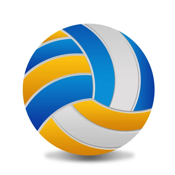 Volleyball Ball White Background Vector Illustration — Stock Vector