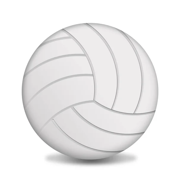 Volleybal Bal Witte Achtergrond Vector Illustratie — Stockvector